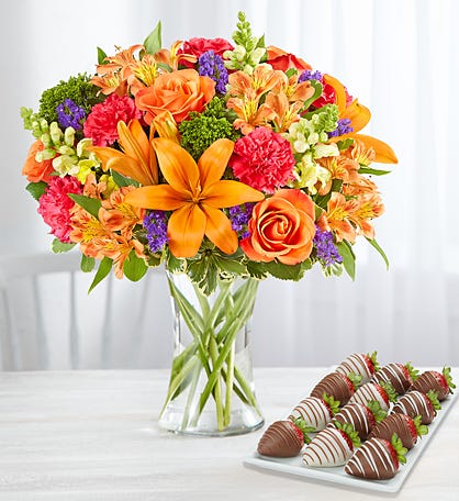 Vibrant Floral Medley™ with Strawberries